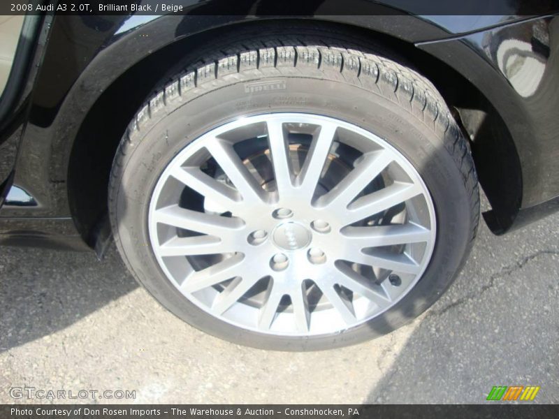Brilliant Black / Beige 2008 Audi A3 2.0T