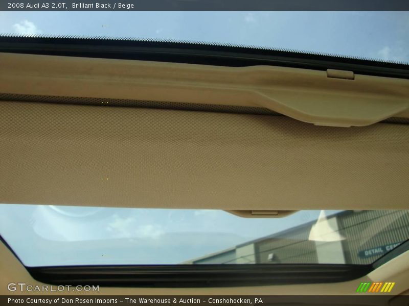 Brilliant Black / Beige 2008 Audi A3 2.0T