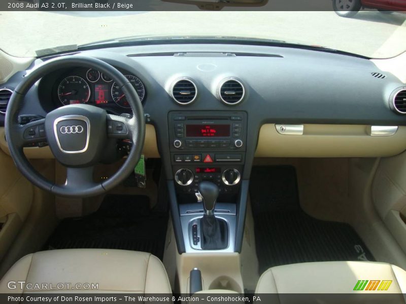 Brilliant Black / Beige 2008 Audi A3 2.0T