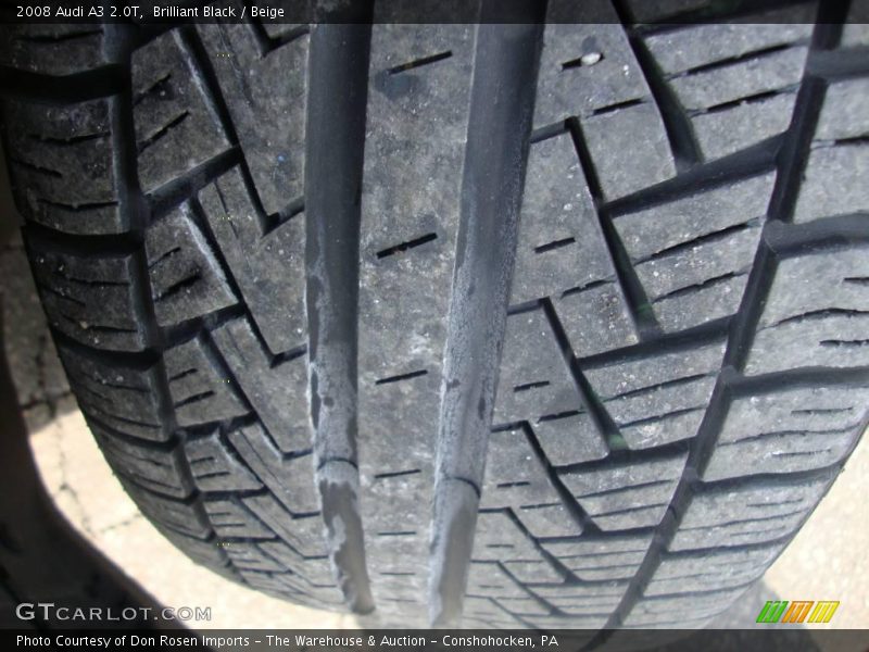 Brilliant Black / Beige 2008 Audi A3 2.0T