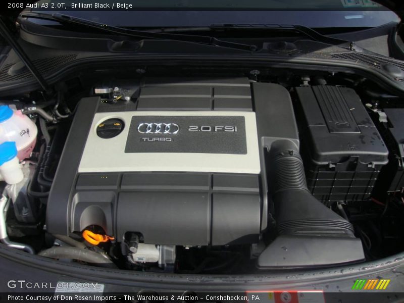 Brilliant Black / Beige 2008 Audi A3 2.0T