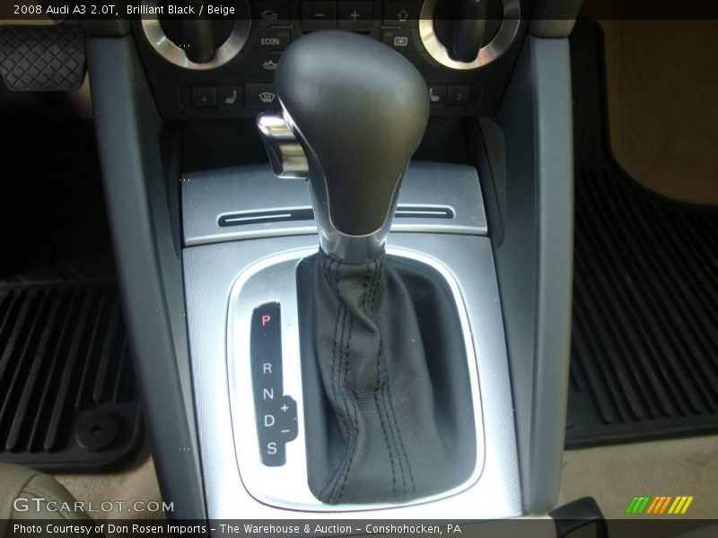 Brilliant Black / Beige 2008 Audi A3 2.0T
