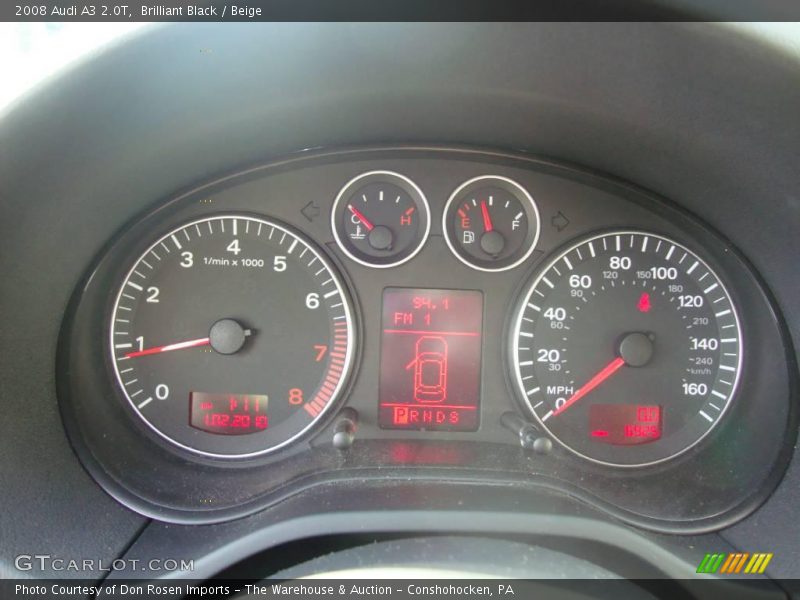 Brilliant Black / Beige 2008 Audi A3 2.0T