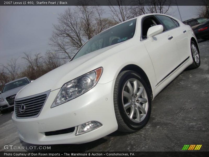 Starfire Pearl / Black 2007 Lexus LS 460