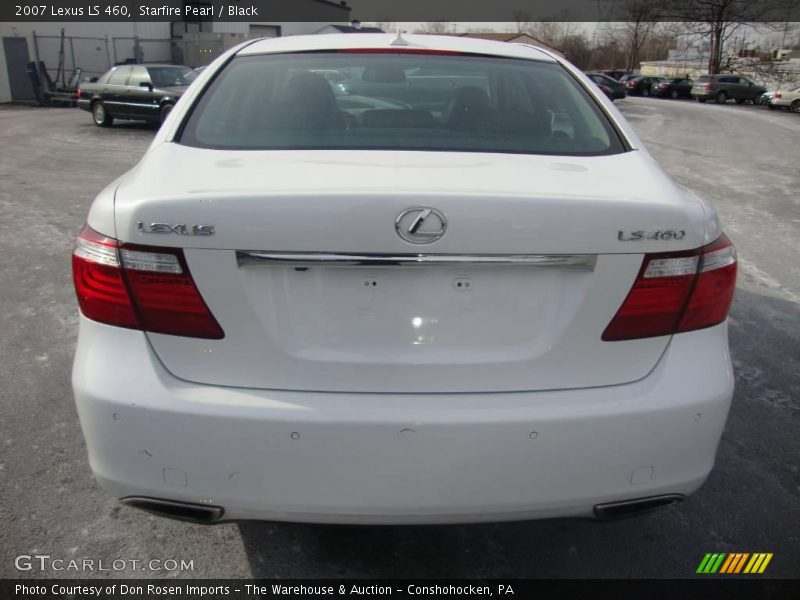 Starfire Pearl / Black 2007 Lexus LS 460