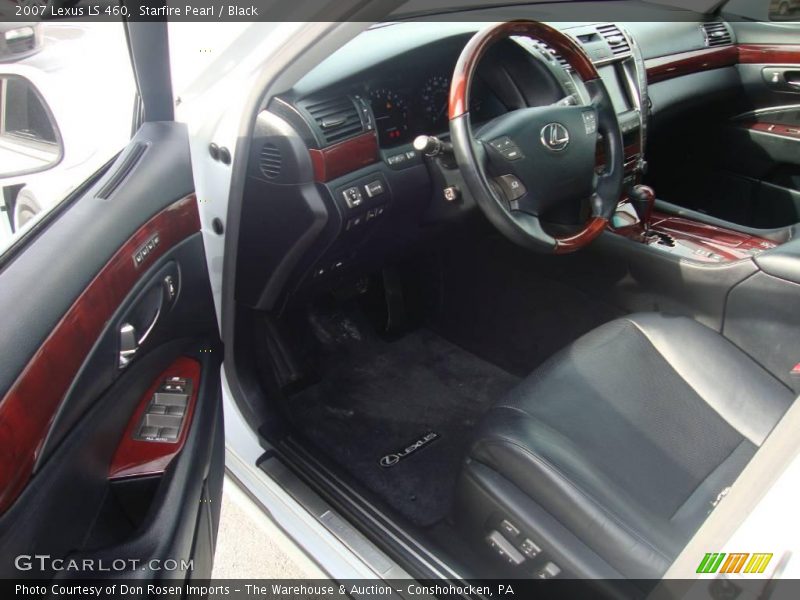 Starfire Pearl / Black 2007 Lexus LS 460