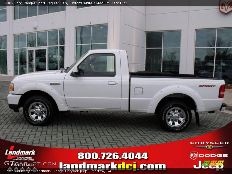 Oxford White / Medium Dark Flint 2009 Ford Ranger Sport Regular Cab