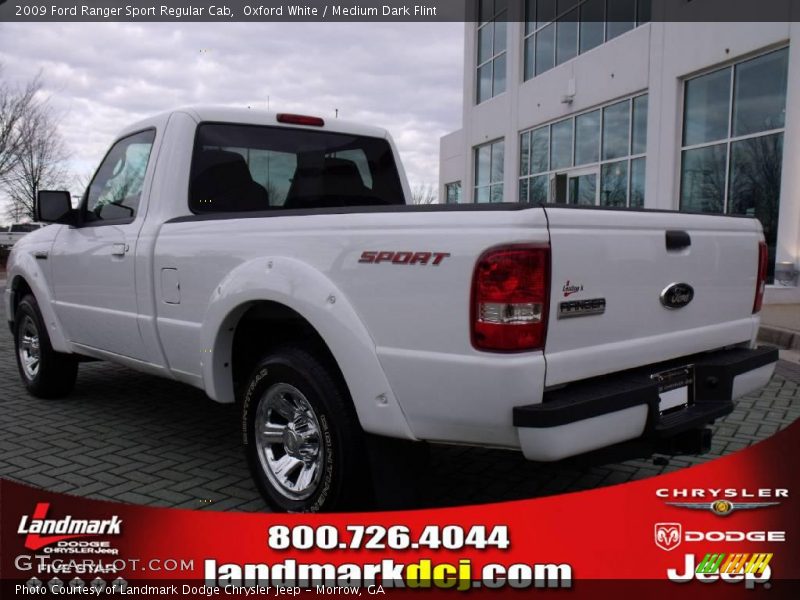 Oxford White / Medium Dark Flint 2009 Ford Ranger Sport Regular Cab