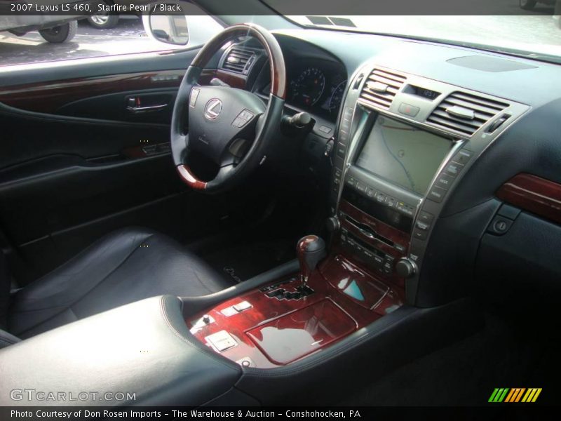 Starfire Pearl / Black 2007 Lexus LS 460