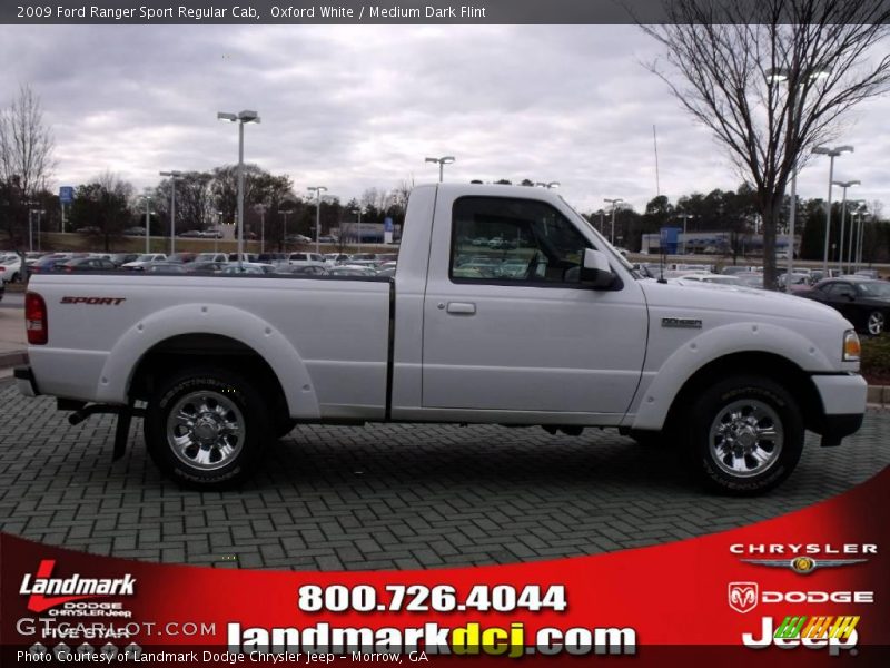 Oxford White / Medium Dark Flint 2009 Ford Ranger Sport Regular Cab