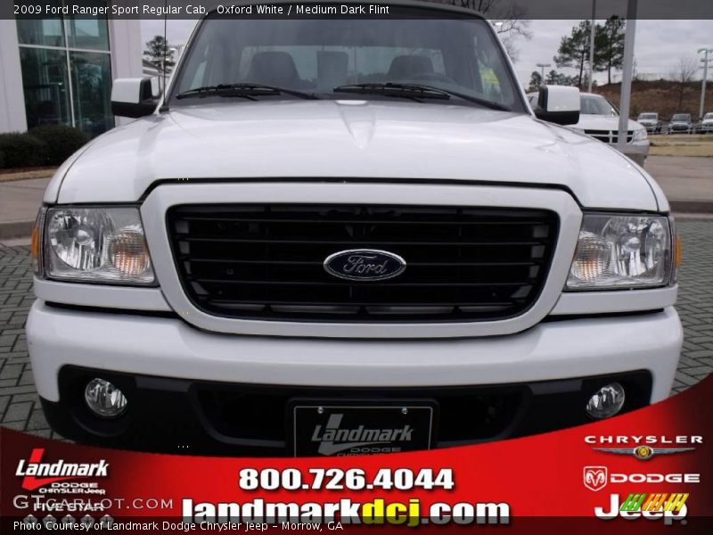 Oxford White / Medium Dark Flint 2009 Ford Ranger Sport Regular Cab