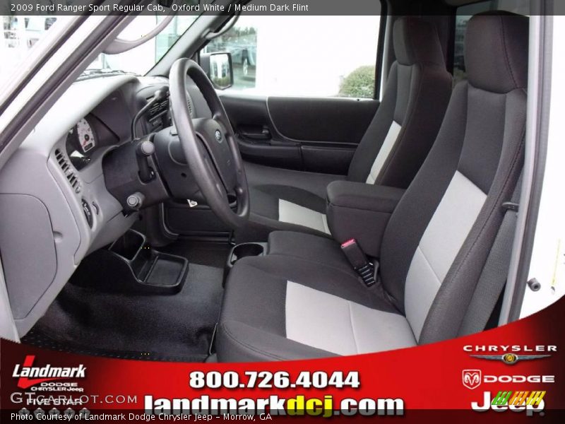 Oxford White / Medium Dark Flint 2009 Ford Ranger Sport Regular Cab