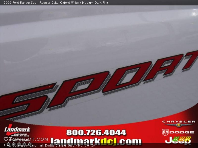 Oxford White / Medium Dark Flint 2009 Ford Ranger Sport Regular Cab