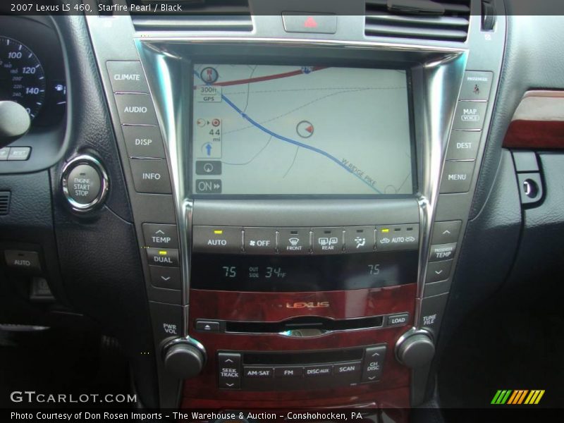 Starfire Pearl / Black 2007 Lexus LS 460