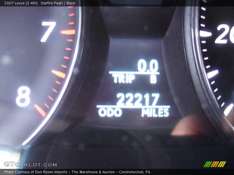 Starfire Pearl / Black 2007 Lexus LS 460