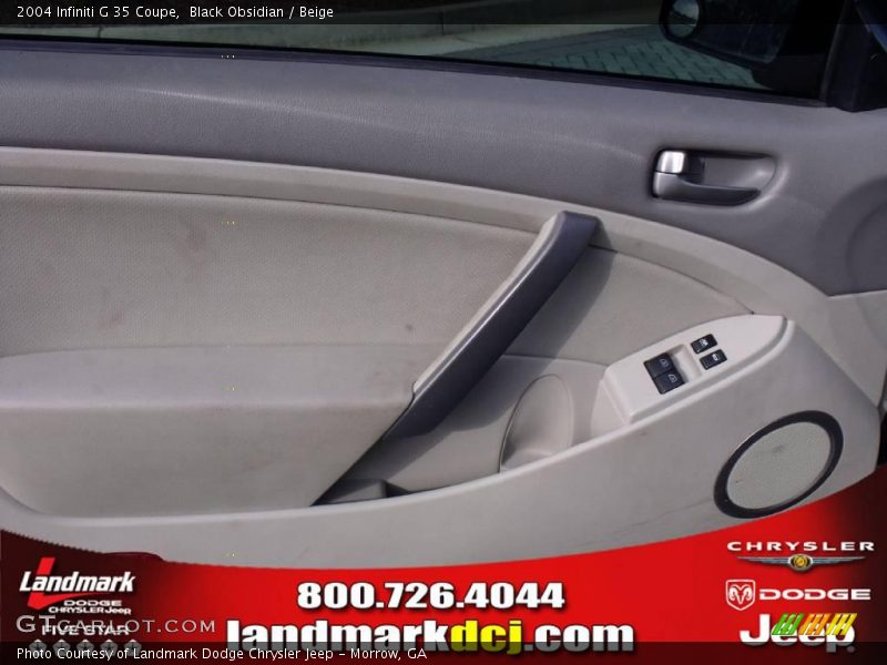 Black Obsidian / Beige 2004 Infiniti G 35 Coupe