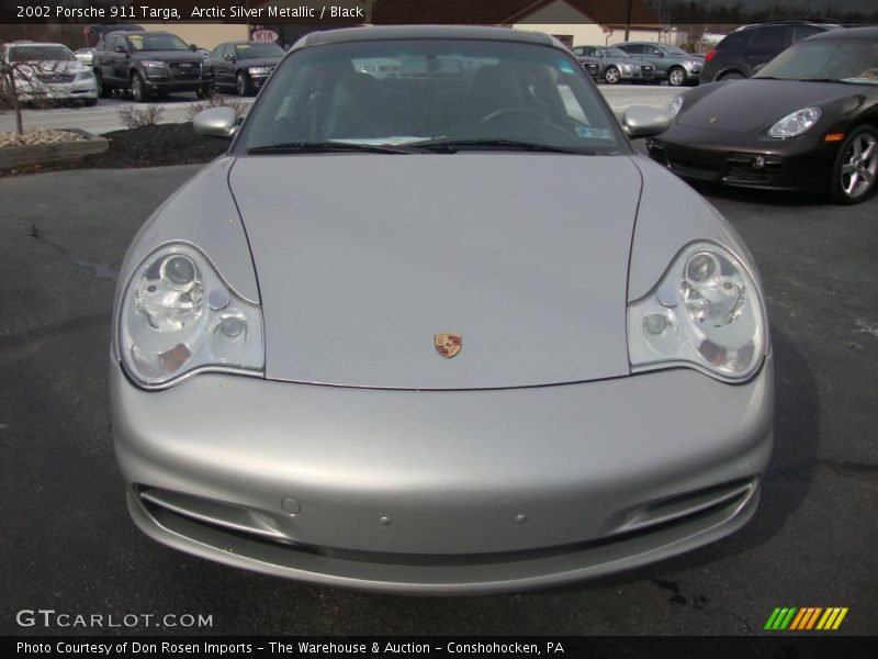 Arctic Silver Metallic / Black 2002 Porsche 911 Targa