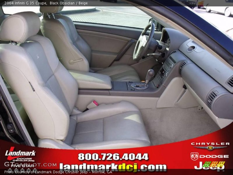 Black Obsidian / Beige 2004 Infiniti G 35 Coupe