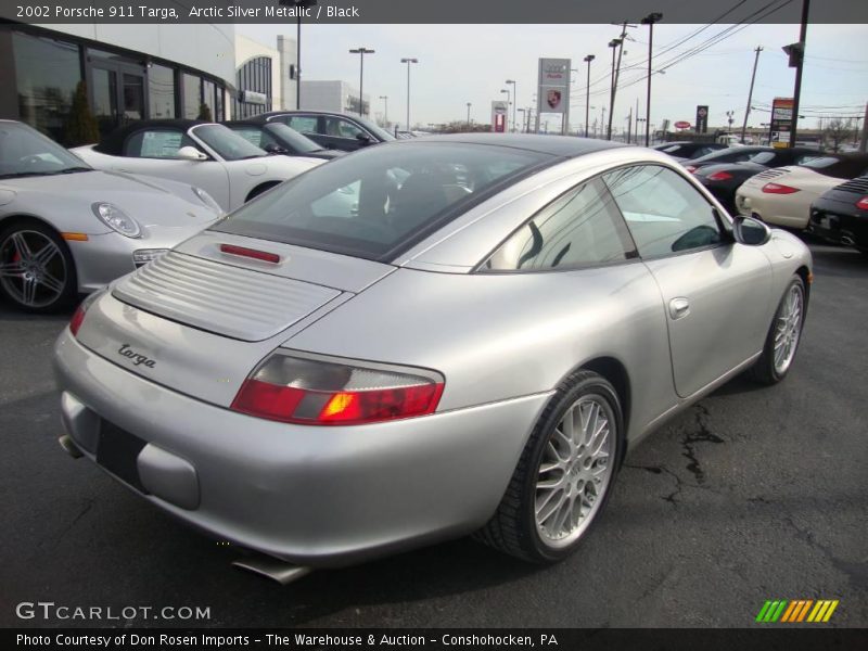 Arctic Silver Metallic / Black 2002 Porsche 911 Targa