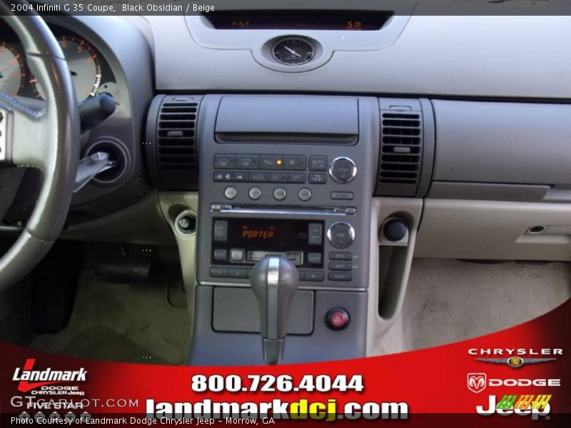 Black Obsidian / Beige 2004 Infiniti G 35 Coupe