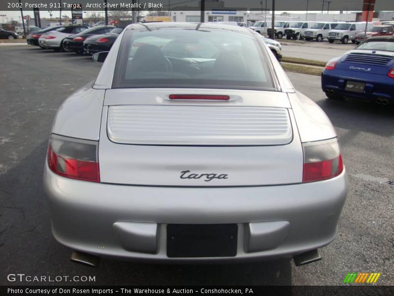Arctic Silver Metallic / Black 2002 Porsche 911 Targa