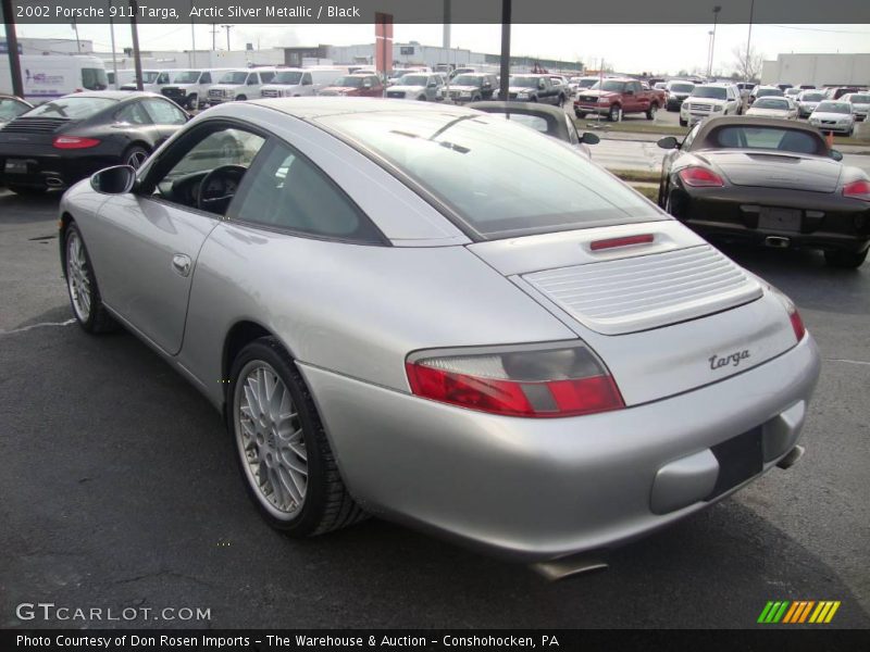 Arctic Silver Metallic / Black 2002 Porsche 911 Targa