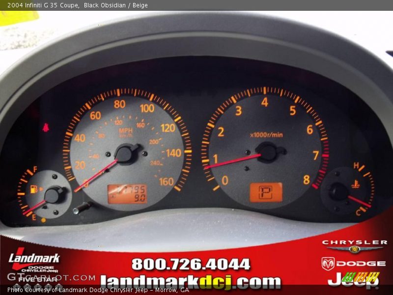 Black Obsidian / Beige 2004 Infiniti G 35 Coupe
