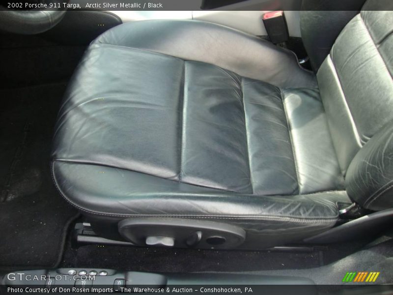 Arctic Silver Metallic / Black 2002 Porsche 911 Targa