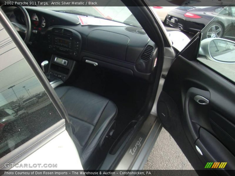 Arctic Silver Metallic / Black 2002 Porsche 911 Targa