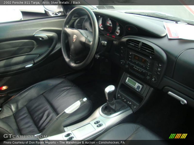 Arctic Silver Metallic / Black 2002 Porsche 911 Targa