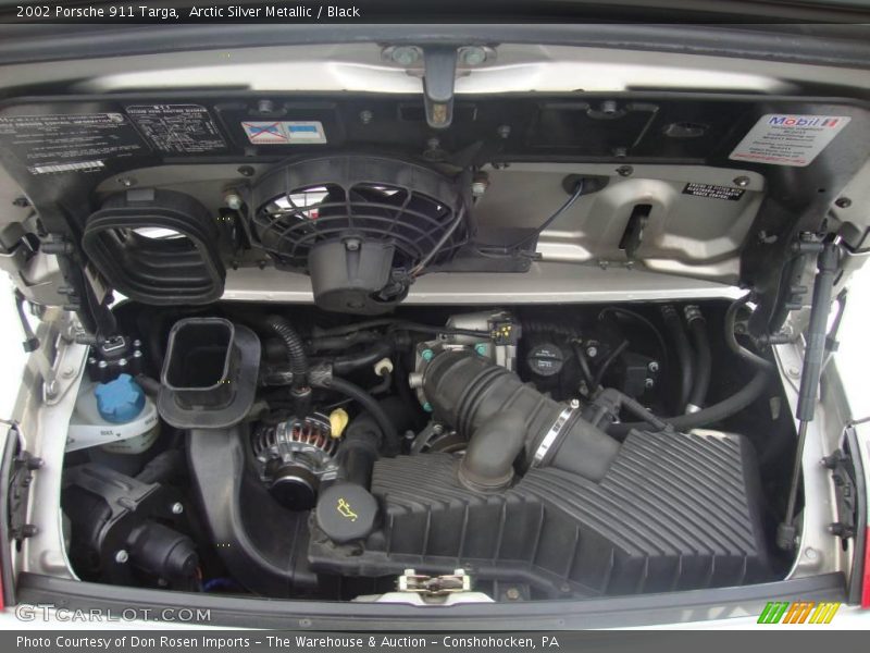 Arctic Silver Metallic / Black 2002 Porsche 911 Targa