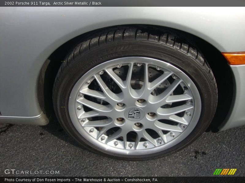 Arctic Silver Metallic / Black 2002 Porsche 911 Targa