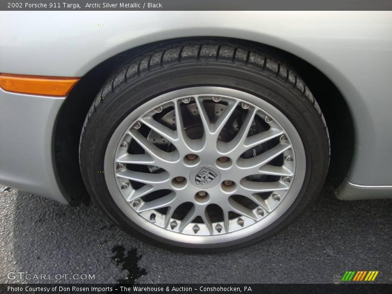 Arctic Silver Metallic / Black 2002 Porsche 911 Targa