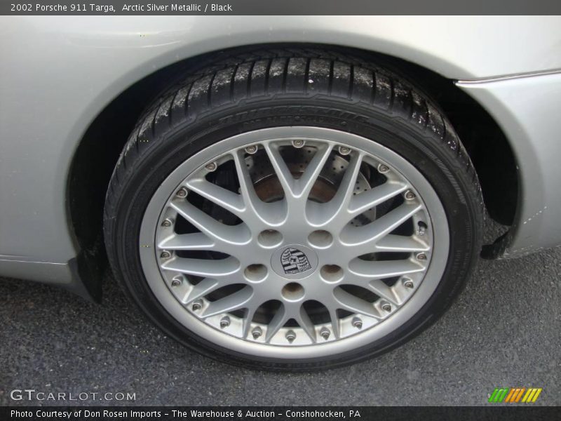 Arctic Silver Metallic / Black 2002 Porsche 911 Targa