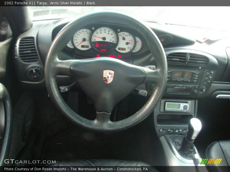 Arctic Silver Metallic / Black 2002 Porsche 911 Targa