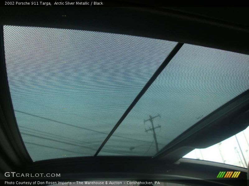 Arctic Silver Metallic / Black 2002 Porsche 911 Targa