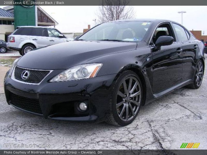Obsidian Black / Black 2008 Lexus IS F