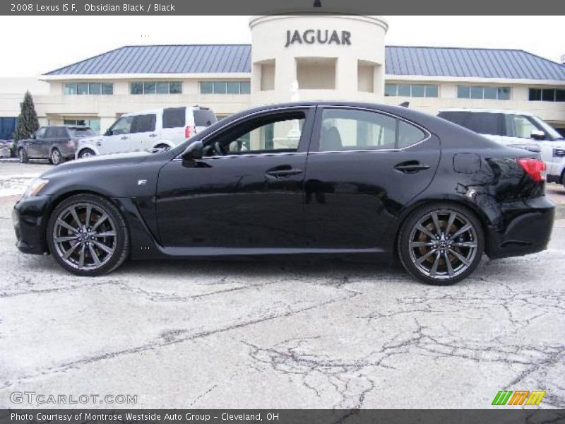 Obsidian Black / Black 2008 Lexus IS F