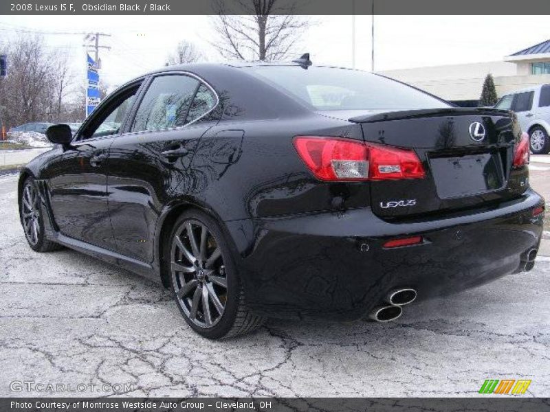 Obsidian Black / Black 2008 Lexus IS F