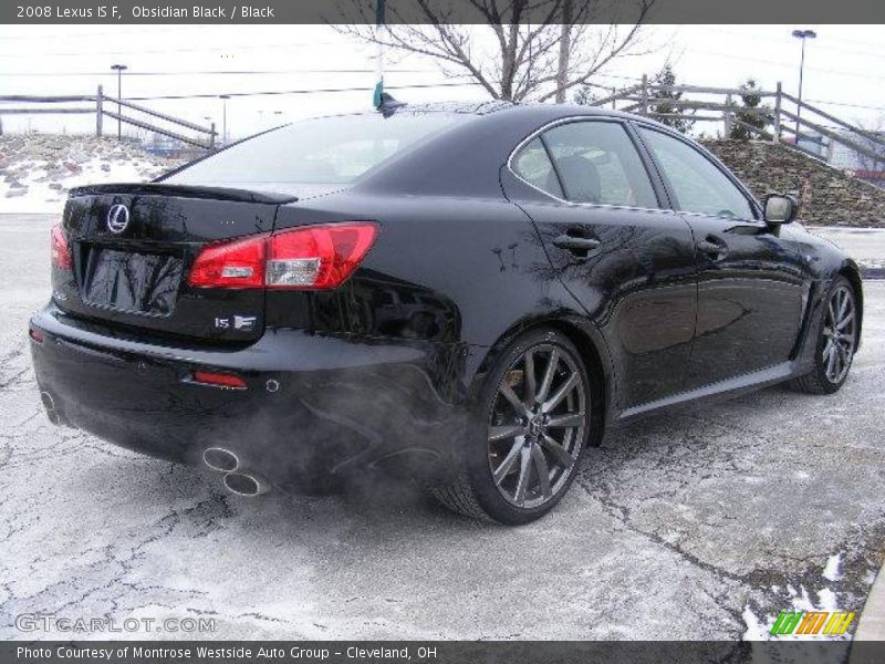 Obsidian Black / Black 2008 Lexus IS F