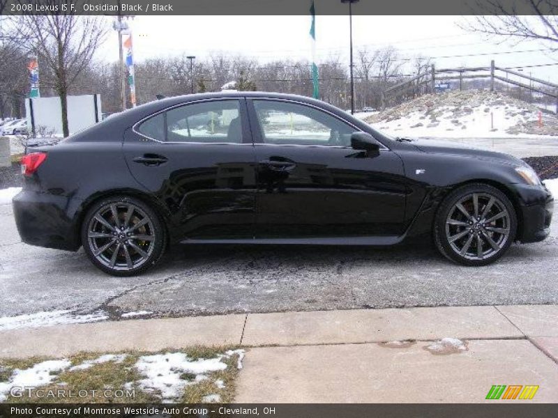Obsidian Black / Black 2008 Lexus IS F