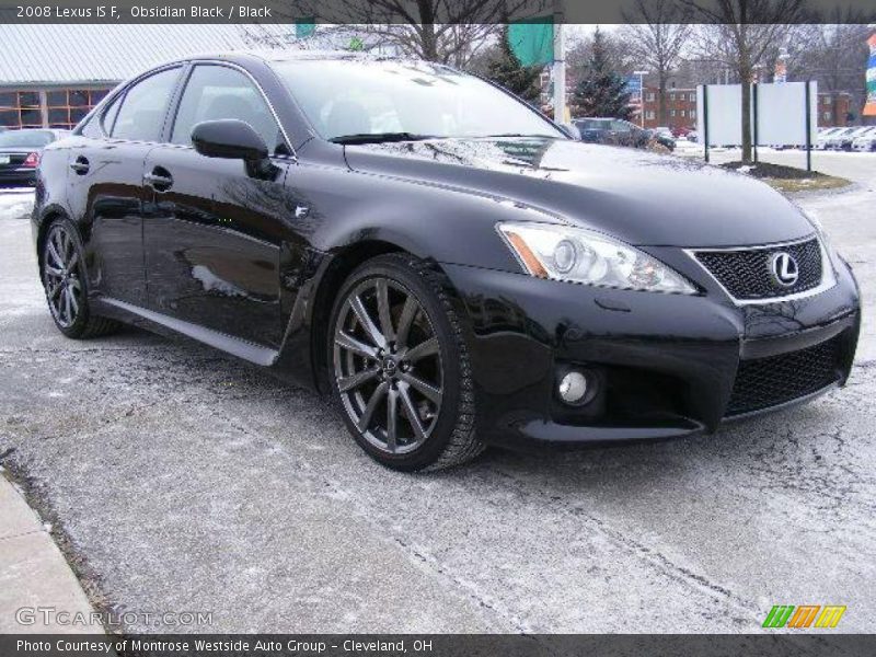 Obsidian Black / Black 2008 Lexus IS F