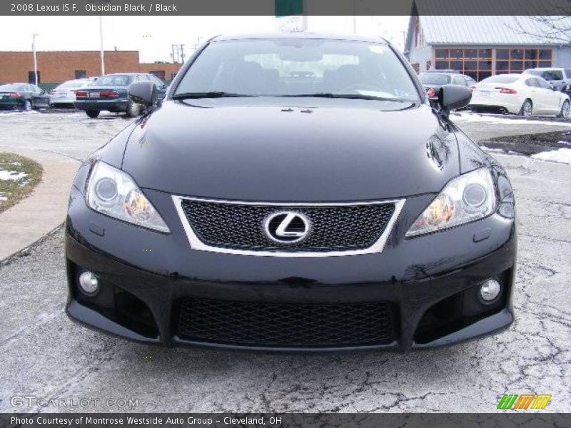 Obsidian Black / Black 2008 Lexus IS F