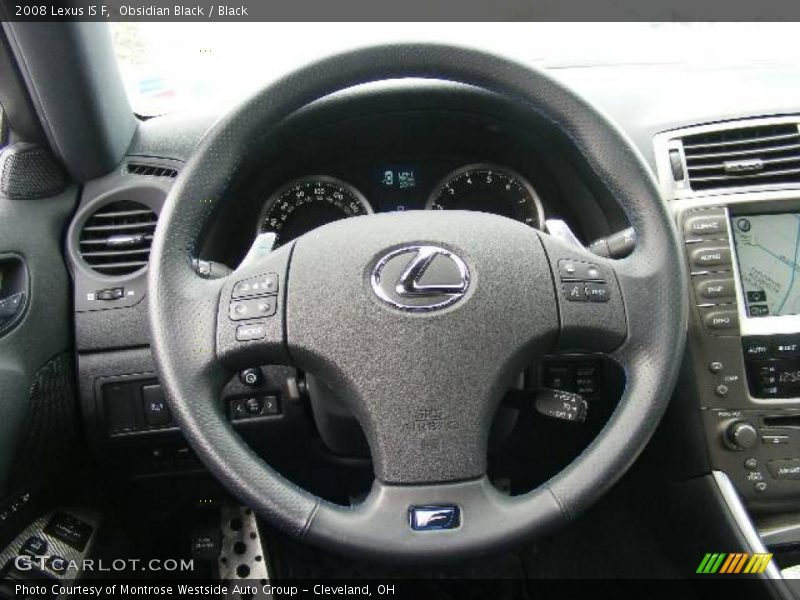 Obsidian Black / Black 2008 Lexus IS F