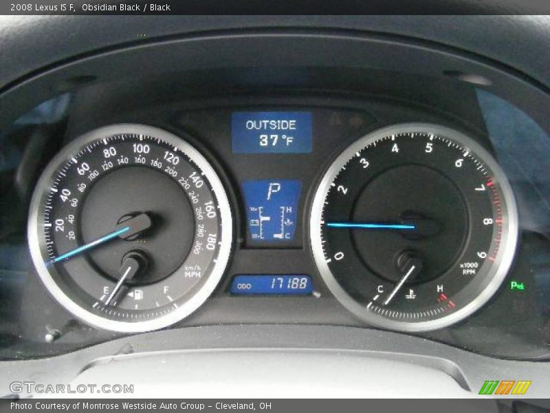 Obsidian Black / Black 2008 Lexus IS F