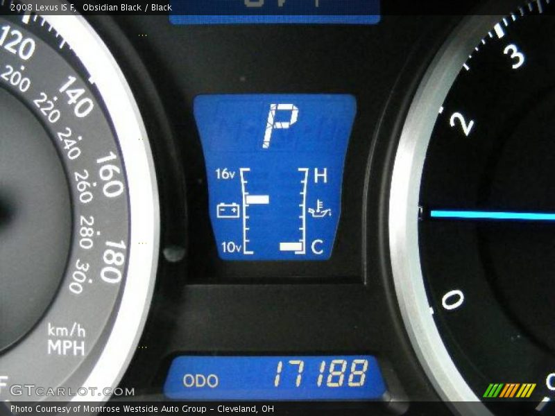 Obsidian Black / Black 2008 Lexus IS F