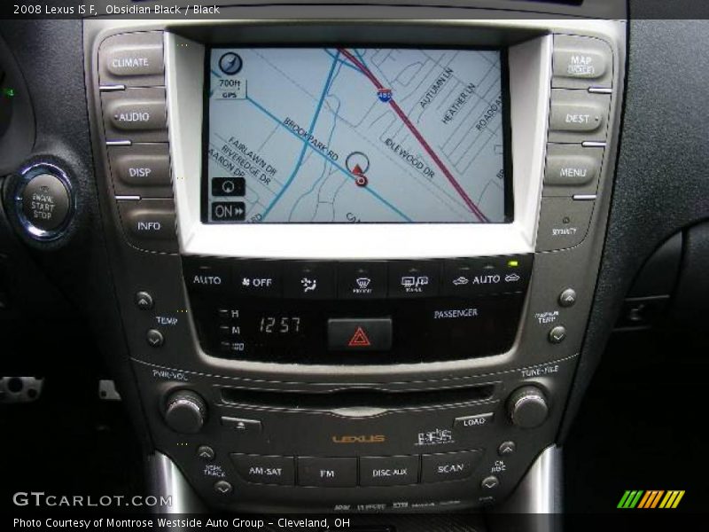 Obsidian Black / Black 2008 Lexus IS F