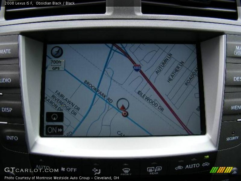 Obsidian Black / Black 2008 Lexus IS F