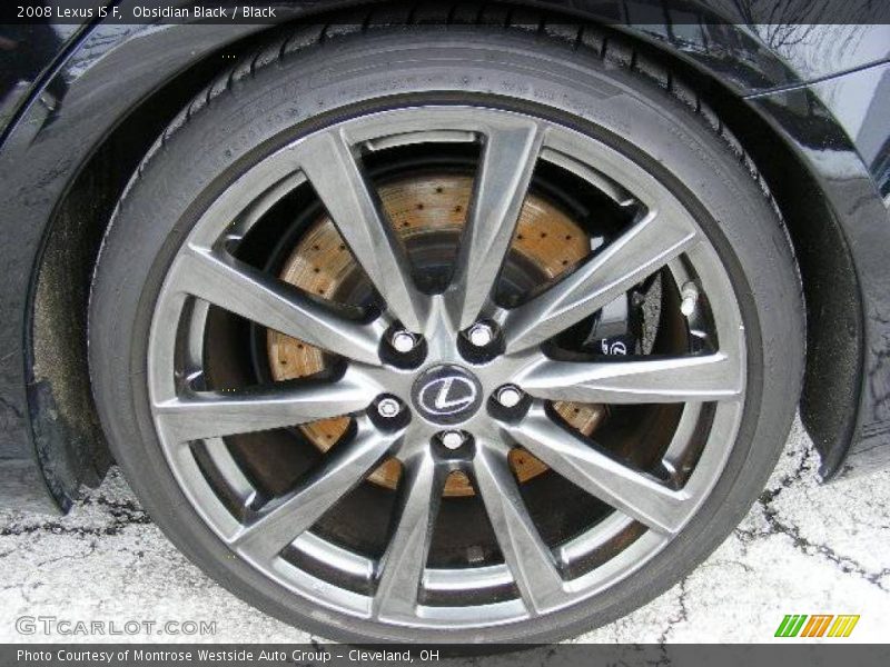 Obsidian Black / Black 2008 Lexus IS F