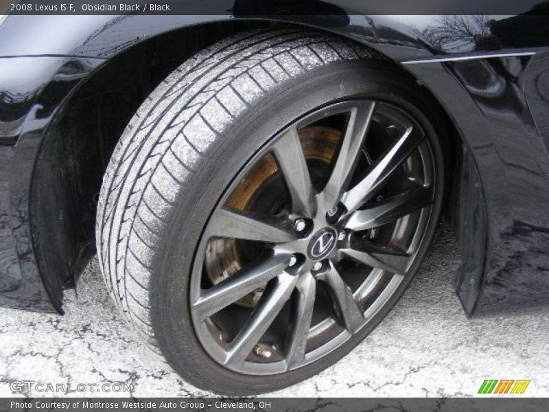Obsidian Black / Black 2008 Lexus IS F
